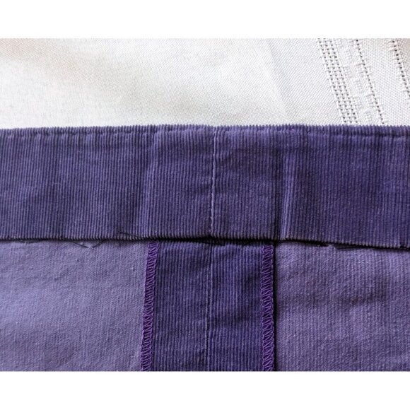 Rare Vtg 70s PRINCESS KAIULANI Purple Corduroy Prairie Kailihiwa Kaftan Dress Sz - Picture 5 of 8